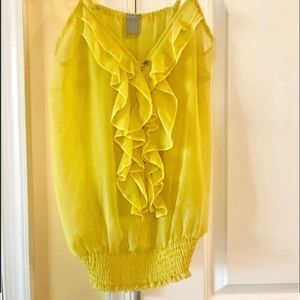 Chartreuse Charlotte Russe Top